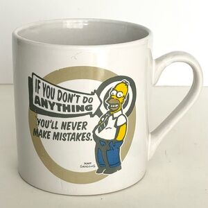 The Simpsons Homer If You Don't Do Anything You'll Never Make Mistakes Mug